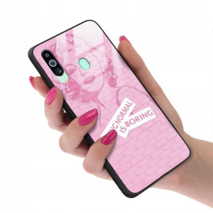 Etui Case Glass do SAMSUNG M40 Kobiece Girl Wzory