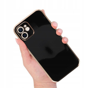 Etui Case JOLESS Czarne Błyszczące Do IPHONE 12