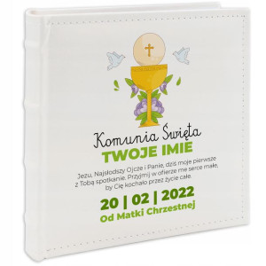 Album Na Pierwszą Komunię Świętą Od Chrzestnej Wz