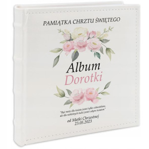 Album Na Zdjęcia Imię Dziecka Chrzest Prezent Skór