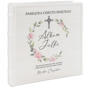 Album Na Zdjęcia Imię Dziecka Chrzest Prezent Skór