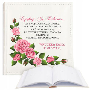 Album Skóra Prezent Dla Kochanej Babci Wzór - Imię