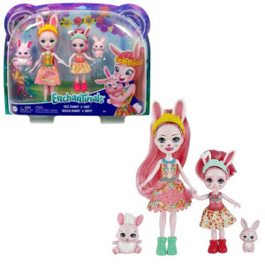 ENCHANTIMALS  2 lalki siostry 2 króliki Bunny
