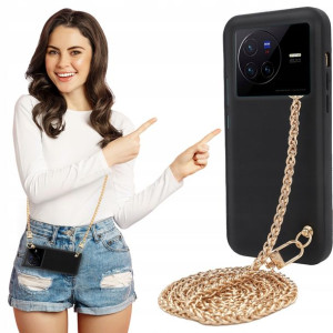 Etui Case MAT BLINK Czarny do VIVO X80 Łańcuszek