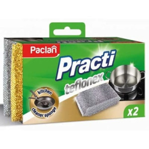 Paclan Practi Teflonex, zmywaki kuchenne, 2 szt.