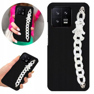 Etui Case Matowe Czarne BLINK do XIAOMI 13 Misiem