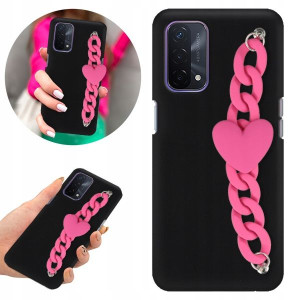 Etui Case Matowe Czarne do OPPO A74 5G Blink 09