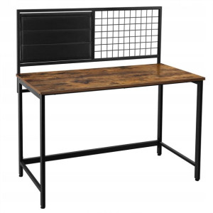 BIURKO komputerowe vintage loft ORGANIZER czarne