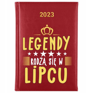 KALENDARZ A5 2023 LEGENDY rodzą się W LIPCU Wzory