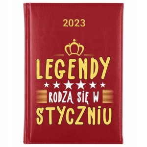 KALENDARZ A5 2023 LEGENDY rodzą się W STYCZNIU Mix