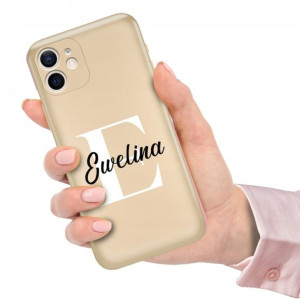 Etui Case Metallic Złoty do IPHONE 12 Twoje Imię