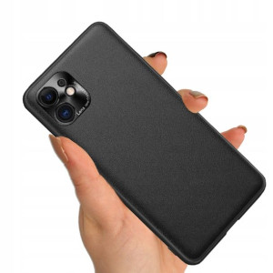 Etui Case Premium Satyna LENS CZARNY do IPHONE 11