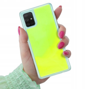 Etui Case SAND Fluo Neon ZIELONY do SAMSUNG A71