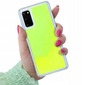 Etui Case SAND Fluo Neon ZIELONY do SAMSUNG S20