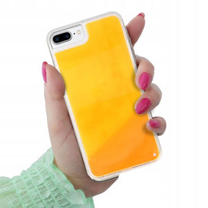 Etui Case SAND Fluo POMARAŃCZ do IPHONE 7/8 PLUS