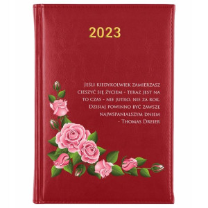KALENDARZ Dzienny A5 2023 CYTATY Motywacyjne Wzory