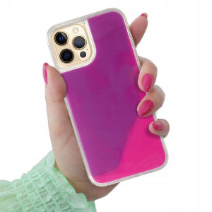 Etui Case SAND Fluo RÓŻOWY do IPHONE 12 PRO MAX