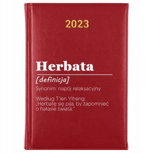 KALENDARZ Dzienny A5 2023 Definicje HERBATA Wzory