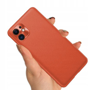 Etui Case Satynowe LENS POMARAŃCZOWY do IPHONE 11