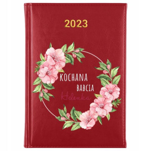 KALENDARZ Dzienny A5 2023 dla BABCI Prezent Wzory