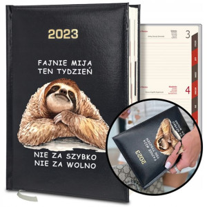 KALENDARZ Dzienny A5 2023 do Pracy Śmieszne Wzory