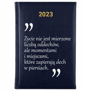 KALENDARZ Dzienny A5 2023 PODRÓŻE CYTATY Wzory