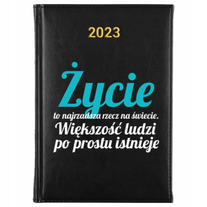 KALENDARZ Dzienny A5 2023 PODRÓŻE CYTATY Wzory