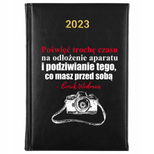 KALENDARZ Dzienny A5 2023 PODRÓŻNIKA CYTATY Wzory