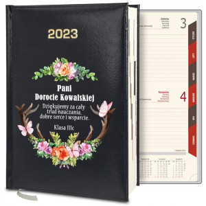 KALENDARZ Dzienny A5 2023 Prezent dla NAUCZYCIELA
