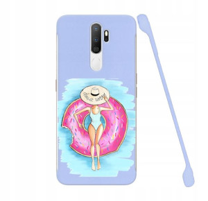 Etui Coby FIOLET do OPPO A8 Serialowe Top Wzory