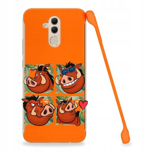 Etui Coby POMARAŃCZ do HUAWEI MATE 20 LITE Wzory