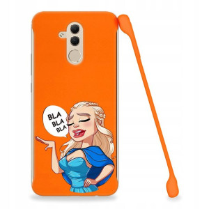 Etui Coby POMARAŃCZ do HUAWEI MATE 20 LITE Wzory
