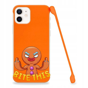 Etui Coby POMARAŃCZ do IPHONE 12 Śmieszne Wzory