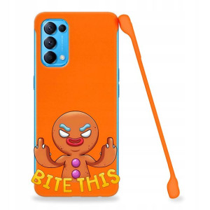 Etui Coby POMARAŃCZ do OPPO RENO 5 Śmieszne Wzory