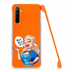 Etui Coby POMARAŃCZ do REALME X50 Śmieszne Wzory