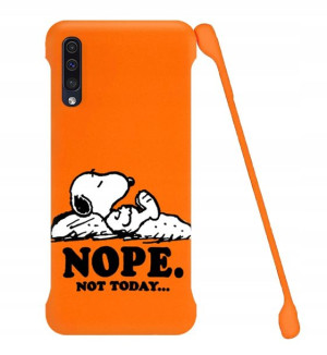 Etui Coby POMARAŃCZ do SAMSUNG A50 Serialowe Wz