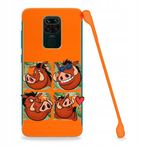 Etui Coby POMARAŃCZ do XIAOMI REDMI NOTE 9 Wzory