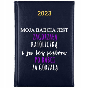 KALENDARZ Książkowy Dzienny A5 2023 Śmieszne WZORY