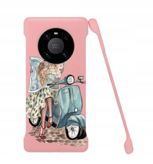 Etui Coby RÓŻ do HUAWEI MATE 40 PRO Serial Wzory