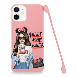 Etui Coby RÓŻ do IPHONE 12 MINI Modne Top Wzory