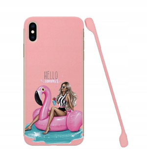 Etui Coby RÓŻ do IPHONE XS MAX Serialowe Top Wzory