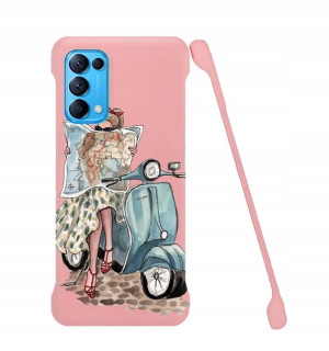 Etui Coby RÓŻ do OPPO RENO 5 Serialowe Top Wzory
