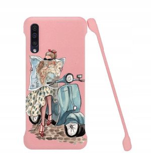 Etui Coby RÓŻ do SAMSUNG A50 Serialowe Top Wzory