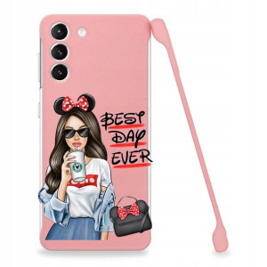 Etui Coby RÓŻ do SAMSUNG S21 PLUS Śmieszne Wzory