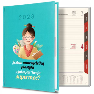 Kalendarz Planer 2023 Nauczycielka Plastyki Wzór