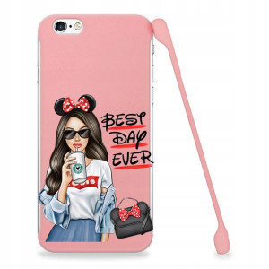 Etui Coby RÓŻOWY do IPHONE 6 PLUS Śmieszne Wzory