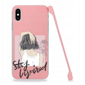 Etui Coby RÓŻOWY do IPHONE X/ XS Case Modne Wzory