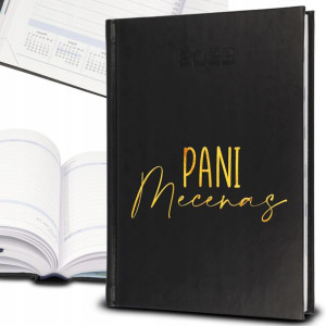 KALENDARZ Planer 2023 Prezent PANI MECENAS WZ GOLD