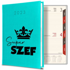 KALENDARZ Planer 2023 Prezent SUPER SZEF WZORY