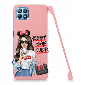Etui Coby RÓŻOWY do OPPO RENO 4SE Śmieszne Wzory